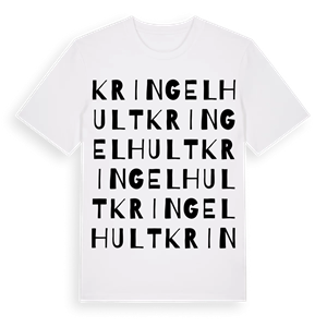 Kringelhult ordlek t-shirt – ekologisk bomull t-shirt från Pinshirt