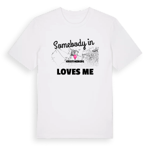 Någon i Kristineberg älskar mig t-shirt – ekologisk bomull t-shirt från Pinshirt