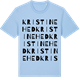 Blue Soul t-shirt med Kristinehed ordlek t-shirt