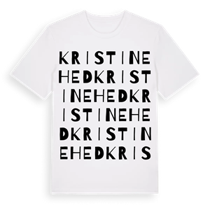 Kristinehed ordlek t-shirt – ekologisk bomull t-shirt från Pinshirt