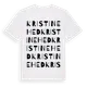 White t-shirt med Kristinehed ordlek t-shirt