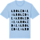 Blue Soul t-shirt med Krokedala ordlek t-shirt