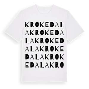 Krokedala ordlek t-shirt – ekologisk bomull t-shirt från Pinshirt