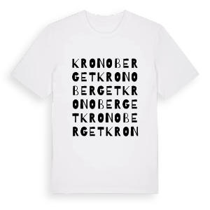 Kronoberget ordlek t-shirt – ekologisk bomull t-shirt från Pinshirt