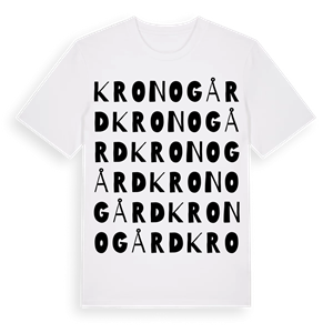 Kronogård ordlek t-shirt – ekologisk bomull t-shirt från Pinshirt