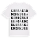 Kubbagården ordlek t-shirt