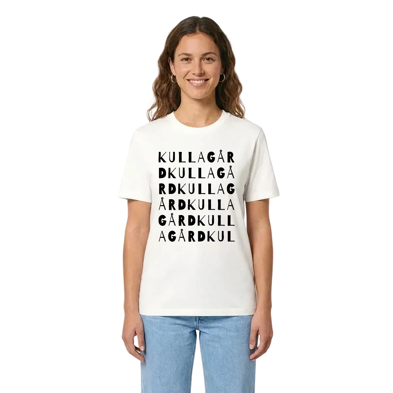 Kullagård ordlek t-shirt – White, i miljö