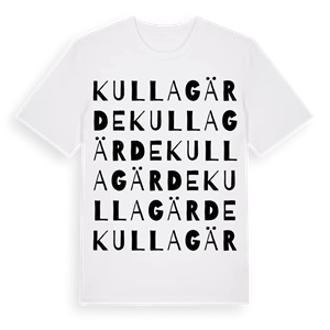 Kullagärde ordlek t-shirt – ekologisk bomull t-shirt från Pinshirt