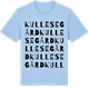 Blue Soul t-shirt med Kullesegård ordlek t-shirt