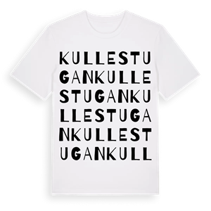Kullestugan ordlek t-shirt – ekologisk bomull t-shirt från Pinshirt