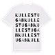 Kullestugan ordlek t-shirt