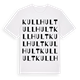 White t-shirt med Kullhult ordlek t-shirt