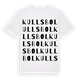 White t-shirt med Kullsbol ordlek t-shirt