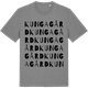 Mid Heather Gray t-shirt med Kungagård ordlek t-shirt