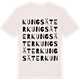 Vintage White t-shirt med Kungsäter ordlek t-shirt