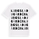 Kungsladugården ordlek t-shirt
