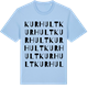 Blue Soul t-shirt med Kurhult ordlek t-shirt