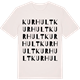 Vintage White t-shirt med Kurhult ordlek t-shirt