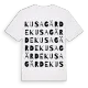 Kusagärde ordlek t-shirt