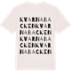 Vintage White t-shirt med Kvarnabacken ordlek t-shirt