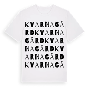 Kvarnagård ordlek t-shirt – ekologisk bomull t-shirt från Pinshirt