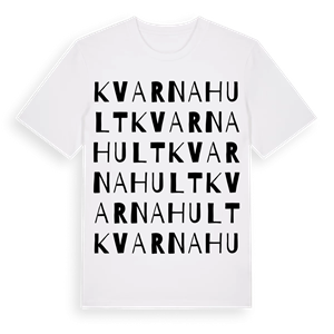 Kvarnahult ordlek t-shirt – ekologisk bomull t-shirt från Pinshirt