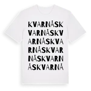 Kvarnås ordlek t-shirt – ekologisk bomull t-shirt från Pinshirt