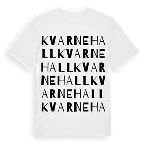 Kvarnehall ordlek t-shirt – ekologisk bomull t-shirt från Pinshirt