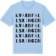 Blue Soul t-shirt med Kvarnfallsringen ordlek t-shirt