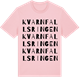 Pink Cotton t-shirt med Kvarnfallsringen ordlek t-shirt