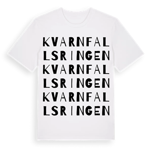 Kvarnfallsringen ordlek t-shirt – ekologisk bomull t-shirt från Pinshirt