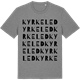 Mid Heather Gray t-shirt med Kyrkeled ordlek t-shirt