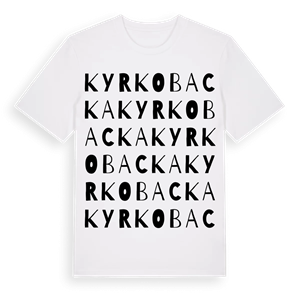 Kyrkobacka ordlek t-shirt – ekologisk bomull t-shirt från Pinshirt