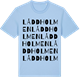 Blue Soul t-shirt med Låddholmen ordlek t-shirt