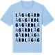 Blue Soul t-shirt med Lågagård ordlek t-shirt