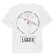 White t-shirt med Lagered t-shirt