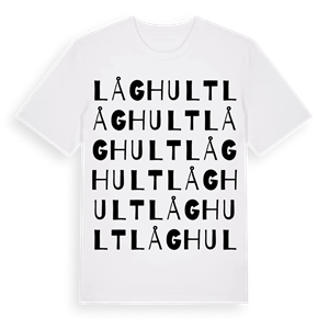 Låghult ordlek t-shirt – ekologisk bomull t-shirt från Pinshirt