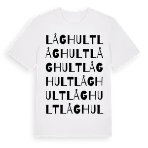 Låghult ordlek t-shirt – ekologisk bomull t-shirt från Pinshirt