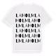 White t-shirt med Laholm ordlek t-shirt