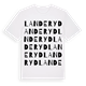 White t-shirt med Landeryd ordlek t-shirt