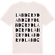 Vintage White t-shirt med Landeryd ordlek t-shirt