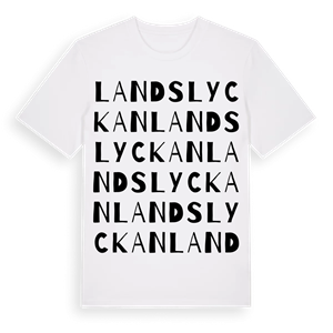 Landslyckan ordlek t-shirt – ekologisk bomull t-shirt från Pinshirt