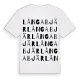 Långabjär ordlek t-shirt