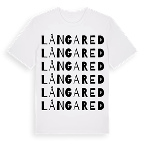 Långared ordlek t-shirt – ekologisk bomull t-shirt från Pinshirt