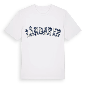 Långaryd college t-shirt – ekologisk bomull t-shirt från Pinshirt