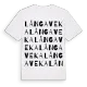 Långaveka ordlek t-shirt