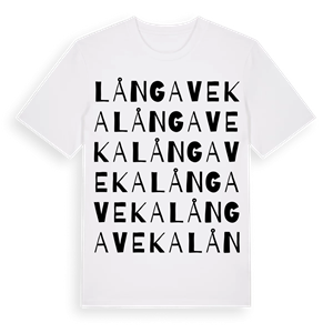 Långaveka ordlek t-shirt – ekologisk bomull t-shirt från Pinshirt