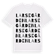 Larsegården ordlek t-shirt