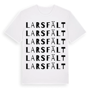 Larsfält ordlek t-shirt – ekologisk bomull t-shirt från Pinshirt