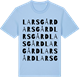Blue Soul t-shirt med Larsgård ordlek t-shirt